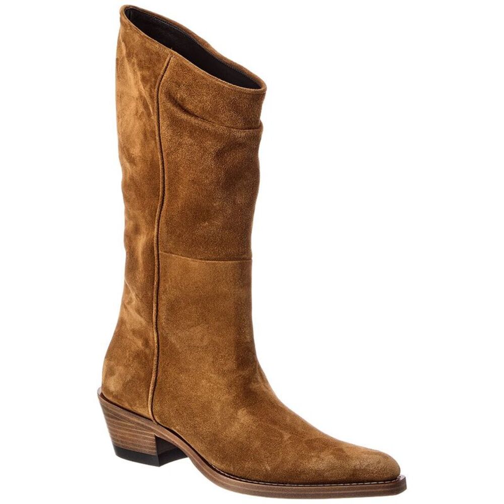 Khaite Clive Suede Boot, Brown